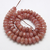 Natural Strawberry Quartz Beads Strands G-G255-10x6mm-11-2