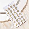 Brass Micro Pave Clear Cubic Zirconia Stud Earrings EJEW-D305-07G-3
