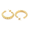 PVD Vacuum Plating 304 Stainless Steel Ring Stud Earrings EJEW-K259-09G-2