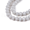 Opaque Solid Color Imitation Jade Glass Beads Strands EGLA-A044-P3mm-D19-3