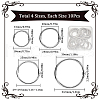 SOFPLATE 40Pcs 4 Styles Zinc Alloy Linking Rings FIND-SP0002-79P-2