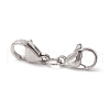 304 Stainless Steel Double Lobster Claw Clasps STAS-E163-57P-D-5