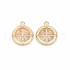 Brass Micro Pave Clear Cubic Zirconia Pendants KK-S356-681B-1