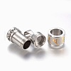 304 Stainless Steel Textured Pendants STAS-F168-67PG-2