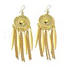 Golden Alloy Chandelier Earrings EJEW-D092-03D-G-1