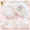 3-Slot Octagon Velvet Rings Box CON-WH0099-13A-3
