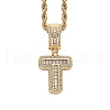Brass Micro Pave Cubic Zirconia Pendants PW-WG3207D-39-1