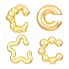 4Pcs Adjustable CCB Plastic Cuff Earrings EJEW-V006-02G-1