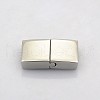 Tarnish Resistant Cuboid 304 Stainless Steel Bayonet Clasps STAS-N042-03-1