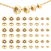 Unicraftale 40Pcs 4 Styles Brass Beads KK-UN0003-34-1