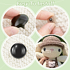 AHADERMAKER 50 Sets 5 Style Resin Doll Craft Eyes DOLL-GA0001-16-3