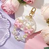 Butterfly Heart Acrylic Pendant Decoration HJEW-JM02011-2