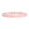 SUNNYCLUE Natural Rose Quartz Round Beads Stretch Bracelets BJEW-PH0001-8mm-20-1