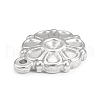 304 Stainless Steel Pendant Rhinestone Settings STAS-F287-53P-3