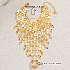 Elegant Middle Eastern Style Brass Coin Link Finger Bracelets for Women WZ0835-5