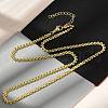 Brass Link Chain Necklaces for Women NJEW-K282-06G-2