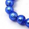 Handmade Silver Foil Glass Beads Strands FOIL-G019-10mm-05-1