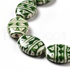 Handmade Printed Porcelain Beads PORC-F005-01B-5