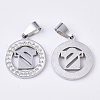 201 Stainless Steel Pendants STAS-N089-26P-2