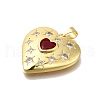 Barss Rhinestone Pendants KK-V002-08G-01-2