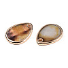 Dyed Natural Freshwater Shell Pendants SHEL-N032-234-1