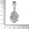 Brass Micro Pave Cubic Zirconia Pendants KK-R224-11P-3