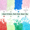 SUNNYCLUE 80G 8 Colors Transparent Round Caviar Beads FIND-SC0010-62-2