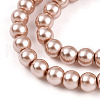 Baking Painted Pearlized Glass Pearl Round Bead Strands HY-Q003-4mm-11-3