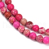 Dyed Natural Regalite/Imperial Jasper/Sea Sediment Jasper Beads Strands G-B124-C04-01-3