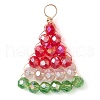 Glass Pendants PALLOY-JF03006-03-1