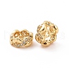 Brass Micro Pave Cubic Zirconia Spacer Beads KK-A181-VF430-2-3