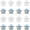SUNNYCLUE 50Pcs 2 Colors Plating Acrylic Beads MACR-SC0001-59A-1