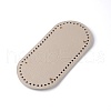 PU Leather Oval Bottom X-FIND-WH0072-78-2