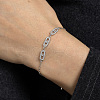 Brass Oval Link Bracelets GZ7697-1