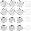 Unicraftale 24Pcs 304 Stainless Steel Cabochon Connector Settings STAS-UN0027-43-1