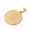 Ion Plating(IP) 304 Stainless Steel Pendants STAS-A053-24C-G-2