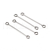 Tarnish Resistant 304 Stainless Steel Eye Pins STAS-I141-01C-P-1