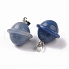 Natural Blue Aventurine Pendants G-B041-01P-09-2