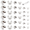 Unicraftale 180Pcs 3 Style 304 Stainless Steel Crimp Beads Covers STAS-UN0051-55-1