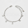 Elegant S925 Sterling Silver Charm Bracelets MW7246-2-1