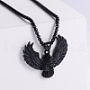 Eagle Wings Stainless Steel Pendant Necklace Punk Hip-hop Fashion Jewelry TK4489-2-1