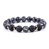 Natural Lava Rock Stretch Bracelets PW-WG48909-06-1