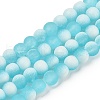 Frosted Crackle Glass Beads Strands X1-GLAA-U001-8mm-M08-1