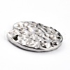 Non-Tarnish Hammered 304 Stainless Steel Chandelier Component Links STAS-G242-02P-3