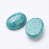 Synthetic Green Turquoise Cabochons G-F501-01-10x12mm-2