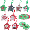 SOFPLATE 16Pcs 8 Colors Star Shape Christmas Gift Boxes CON-SP0001-01-1