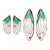 Transparent Resin Crystal AB Rhinestone Pendants Set RESI-TAC0002-47B-12