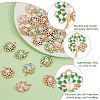 HOBBIESAY 30Pcs 5 Colors Alloy Enamel Pendants ENAM-HY0001-16-7