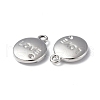 Tarnish Resistant 304 Stainless Steel Pendant Rhinestone Settings STAS-C066-29P-3