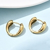 304 Stainless Steel Teardrop Hoop Earrings for Women EJEW-U060-01D-G-2